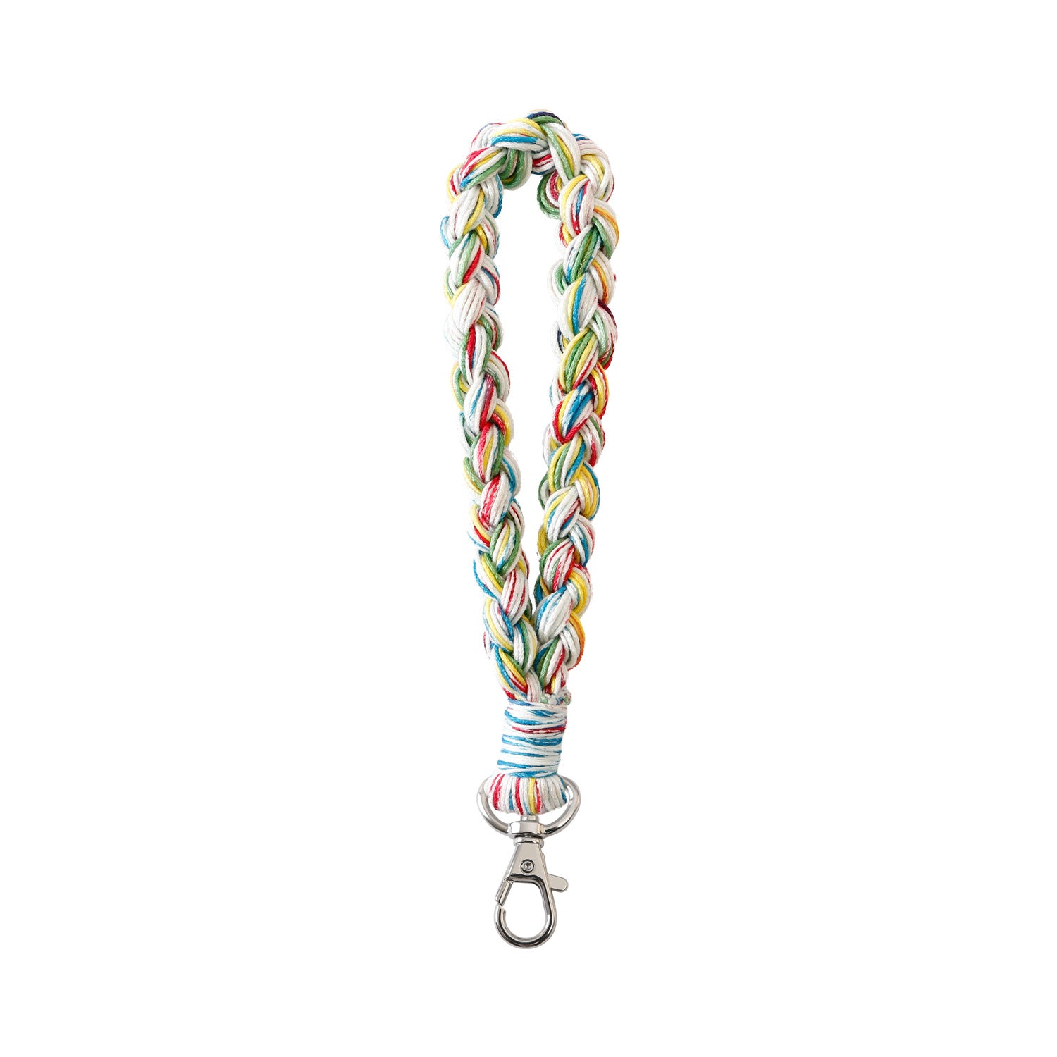 Wholesale Colorful Hand Woven Lanyard Keychain